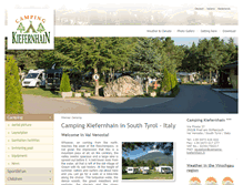 Tablet Screenshot of camping-kiefernhain.it